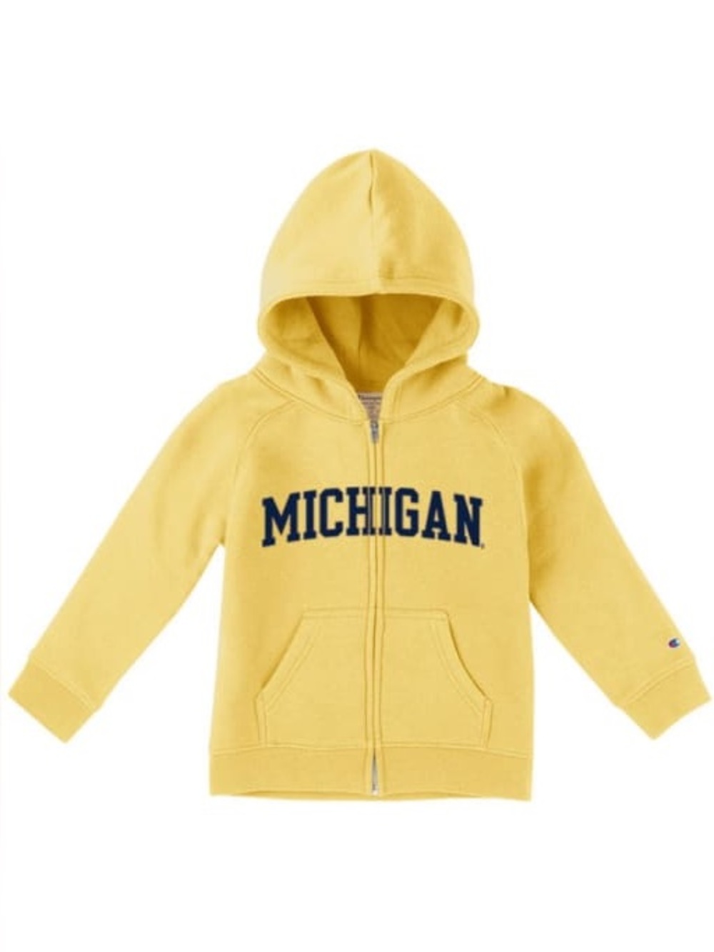 Champion Michigan Wolverines Team Logo Design Long Sleeve Full Zip Sweatshirt